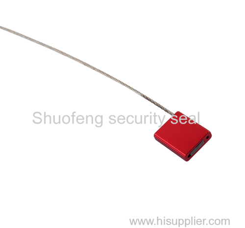 Cable security seal Plug in locking mechanism adjustable length pull-tight Aluminium Alloy Wrapped cover