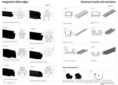 Integrated safety edges door safety edge rubber