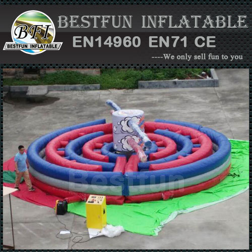Inflatable kapow obstacle course challenge