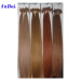 Natural Pre-Bonded Keratin Remy Nail Hair / U-Tip Human Hair Extension