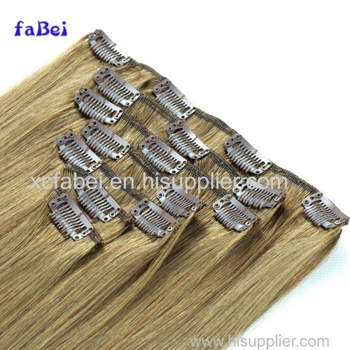 Promotion Distributer Wanted Cheap Thick Blond Unprocessed Virgin Human Hair Clip In Hair Extensions