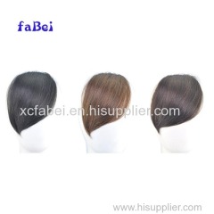 Stock blonde 100% human hair clip in bangs/remy clip in hair extension bangs/human hair fringes