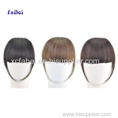 New arrival hand tied 100% remy human hair bang/ fringe top quality closure