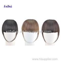 Stock blonde 100% human hair clip in bangs/remy clip in hair extension bangs/human hair fringes