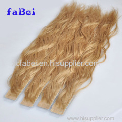 High Quality 100% virgin human hair Double Side Blonde Tape Remy Hair Extensions