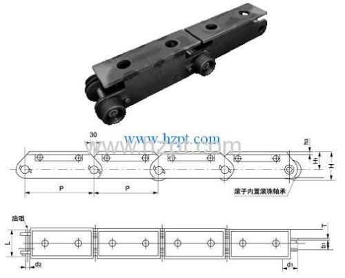 Loading Chain WH60300 WH90400 WH130400 For Metallurgical Industry