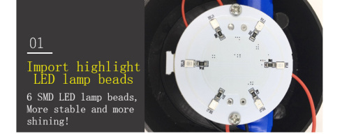 Strong magnet adsorption Circular warning light bar