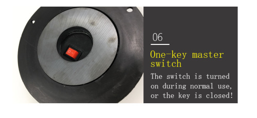 Strong magnet adsorption Circular red warning light