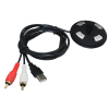 Bluetooth Module With 2Rca Input For Car Radio Stereo Wireless Music Play Hand Free Phone Call USB Power