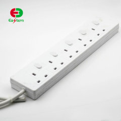 europe plug 5 outlets extension socket German electrical power strip surge protector