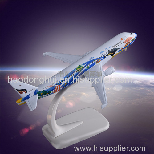 Static Exhibit Airplane Model OEM Airbus 320 Bangkok Airways Metal Crafts Manufacturer