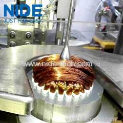 Automatic stator coil winding and inserting machine for 3 phase motor