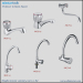 Bulk production vendor public places single handle easy useage brass sink faucet