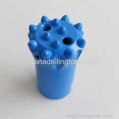 T45 89mm thread button bit wth T45 thread drill rod for quarrying tunneling and drifting
