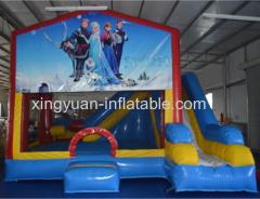 Inflatable Frozen Combo Bouncer and slide