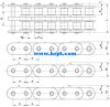 Sharp Top Chain 100-2-2PAD 100-2-SD 100-2-4PAD For Wood Industry