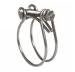 Galvanized Steel Double Wire Hose Clamp Clip