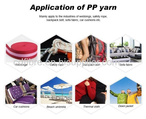 100% Textile Dyed PP FDY Yarn for Weaving and Knitting