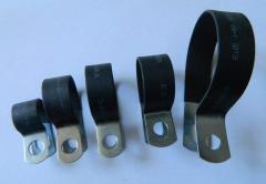 Rubber Lined P Clips Cable Hose Pipe Clamps Holder