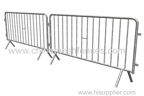 cross type feet hot-dipped galvanized crowd control barrier