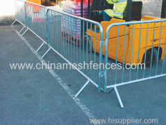 cross type feet hot-dipped galvanized crowd control barrier