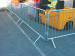 galvanized crowd control barrier cross type feet crowd control barricade 1100 mm crowd control barrier