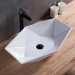 Good sale popular ceramic above tabletop special home decoration no hole design table flower shape bathroom sink