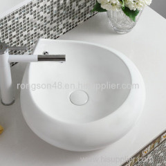 New style high quality ceramic white easy carer artistic porcelain art cheap bathroom hand wash basin sink