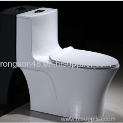 Water saving one piece western bathroom dual flush sanitary ware wc toilet