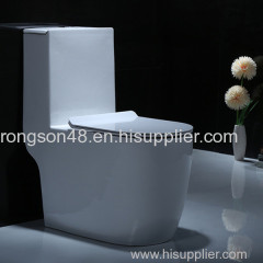 Water saving one piece western bathroom dual flush sanitary ware wc toilet