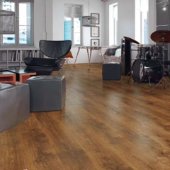 Luxury Carb2 Waterproof Smoked Oak Wood Look Click WPC Vinyl Flooring Plank