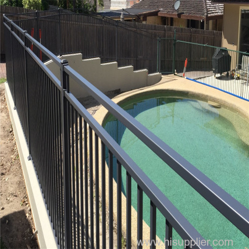 steel swimming pool fence
