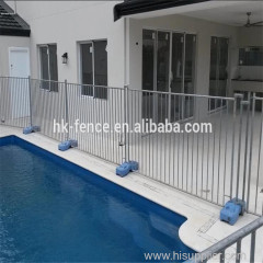 Anping factory direct sale aluminum galvanized or powder coated black retractable safety swimming pool fence