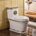 Modern golden sanitary ware bathroom luxury two piece washdonw toilet bowl wc from chaozhou manufacturer