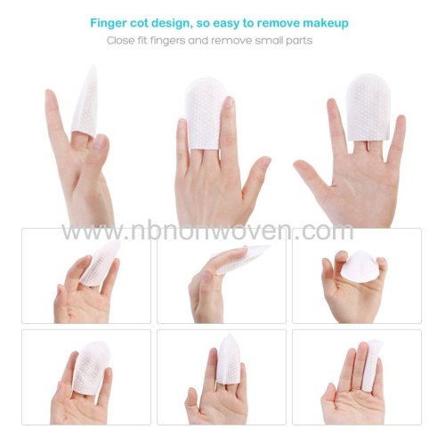 U Shape Finger Make Up Remover Pads