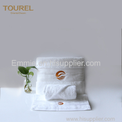 Premium Pure Cotton White Bath Towel Set