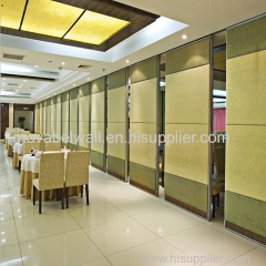 Decorative Sliding Door Roller Wheels Restaurant Partition Wall Soundproof Divider