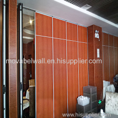 Decorative Sliding Door Roller Wheels Restaurant Partition Wall Soundproof Divider