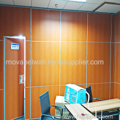 Movable Track Aluminium Profile Soundproof Office Floor to Ceiling Partition Wall