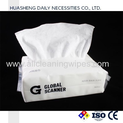 Facial cleaning tissue dry wipes spunlace nonwoven