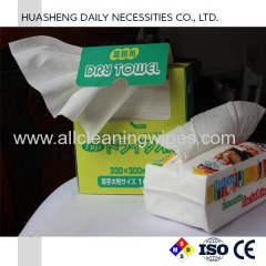 Facial cleaning tissue dry wipes spunlace nonwoven