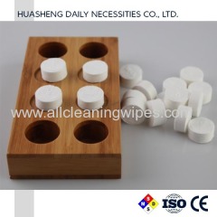 compressed towels holders trays