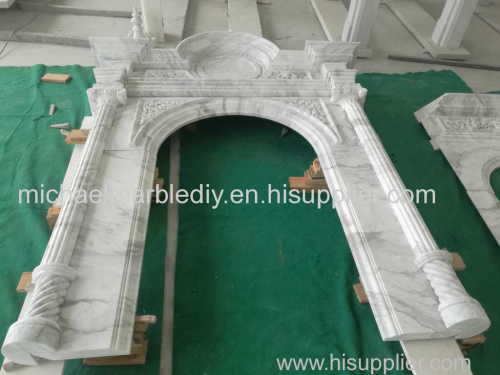 Carve Marble Fireplace Mantel White Classic Fireplaces Marble Mentel