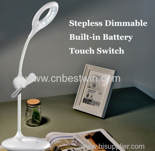 Muti-function 2 in1 Fan LED table lamp as seen on tv 2018