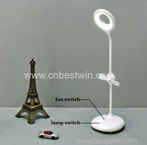 Muti-function 2 in1 Fan LED table lamp as seen on tv 2018
