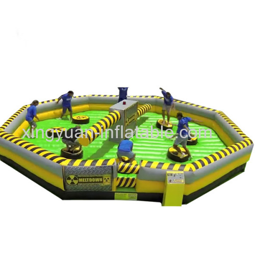 Outdoor Family Fun Meltdown Inflatable Sweeper Game