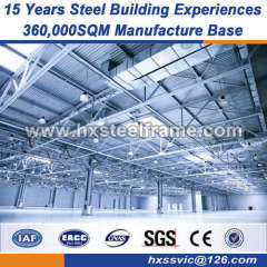 Pre-engineered warehouse heavy steel workshop heavy weight