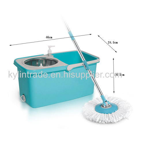 New 360 Magic Rotating Spin Mop and Stainless Steel Bucket System