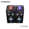 8&quot;inch ac dc power cable speaker non rechargeable disco ball flashing lights speaker trolley rechargeable speaker