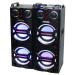 8"inch ac dc power cable speaker non rechargeable disco ball flashing lights speaker trolley rechargeable speaker